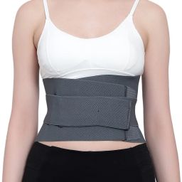 Lumbar Sacral (LS) Waist Belt for Men/Women Back Pain Relief, Slip-Disc (Grey) Back / Lumbar Support-image-40