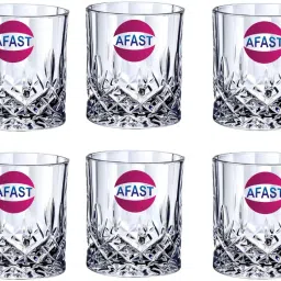 (Pack of 6) Stylish Multi-Purpose Beverage Tumbler Drinking Glass, Set Of 6, 180 ml -KT28 Glass Set Whisky Glass-11