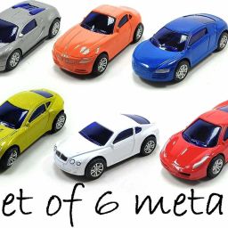 Die-Cast Mini Alloy Metal Car Series Pull Back Action Car Set of 6 Cars for Kids-23
