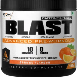 AS-IT-IS ATOM Blast Advanced Pre-workout 100gms, Orange, Pre Workout-24