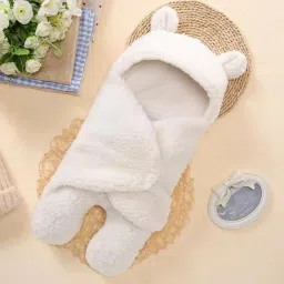 3 in 1 Fur Baby Blanket Safety Sleeping Bag for Babies Sleeping Bag-16