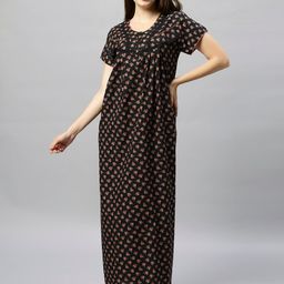 QUIRA Floral Printed Maxi Nightdress-picture-10