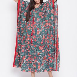 The Kaftan Company Printed Maxi Nightdress-image-14