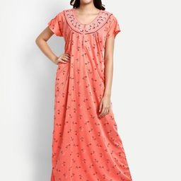 AVYAY Floral Printed Maxi Nightdress-picture-21