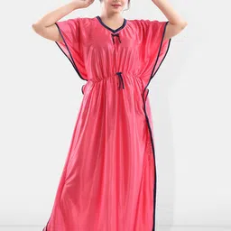 Be You Satin Maxi Kaftan Nightdress-image-52