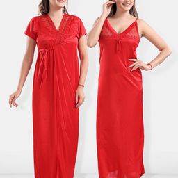 Be You Satin Maxi Nightdress With Robe-picture-52