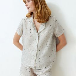Trendyol Polka Dot Printed Cotton Night suit-image-52