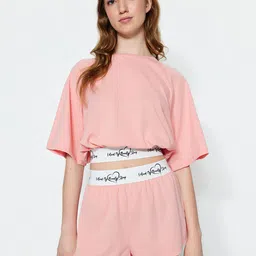 Trendyol Short Sleeves Night suit-picture-49