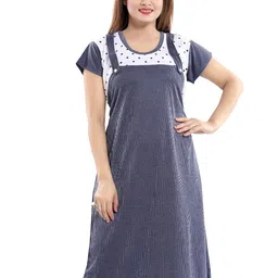 Fabme Maternity Striped Nightdress-image-27