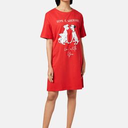 Dreamz by Pantaloons Graphic Printed Pure Cotton T-Shirt Nightdress-image-128