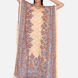 The Kaftan Company Yellow & Red Printed Maxi Nightdress LW_PY_PASTEL15-image-19
