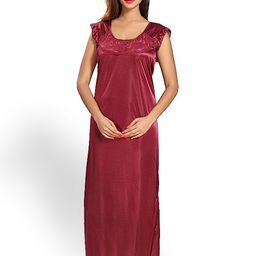 Noty 4 Pieces Satin Maxi Wrap Nightdress-image-6