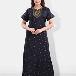 Be You Floral Printed Maxi Nightdress-image-40