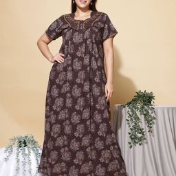 9shines Label Printed Maxi Nightdress-picture-28