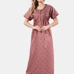 Be You Conversational Printed Maxi Nightdress-image-17