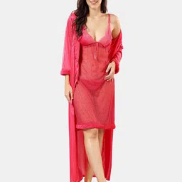 Be You Self Design Nightdress With Robe-image-80