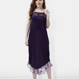 Be You Shoulder Straps Satin Maxi Nightdress-picture-49
