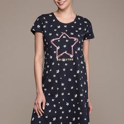 beebelle Stars Printed Pure Cotton Nightdress-image-88