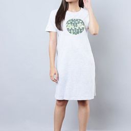 Aila Printed Above Knee T-shirt Nightdress-image-98