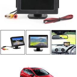 12V/4.3 inch High resolution Color TFT LCD Car Monitor For All Cars Black LCD Black LCD-image-95