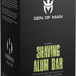 2x100gm Shaving Alum Stone Bar fitkari for Razor Burn Minor Cuts Skin Antiseptic Shaving Soap-15