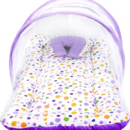 Cotton Infants Washable Cotton Washable Baby Bed with Mosquito Net Safe & Comfortable Sleep for Infants Mosquito Net-image-93
