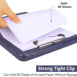 lila enterprise A4 Clip Pad/Clipboard with Storage Case for Paper and Document Storage image 2