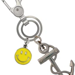 Beautiful Anchor With Smiley Full Metal Locking Lock Carabiner-image-97
