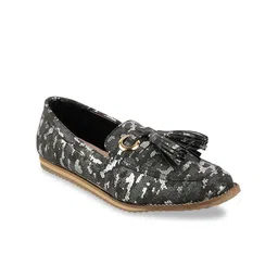 Wet Blue Women Black Printed Espadrilles-7