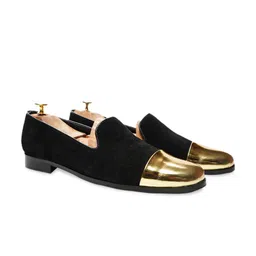 GRIFFIN Men Black Colourblocked Suede Espadrilles-9
