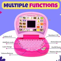 lacasada Mini Educational Learning Laptop Toy with LED Display and Music Effect for Kids image 3