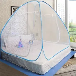 Polyester Infants Washable WHITE-B.B-CCC mosquito net big size machhardani dabal bed machardani king size Mosquito Net-13
