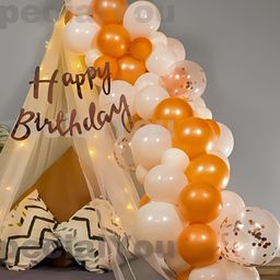 Special You 80-Pcs Rose Gold & White Foil Balloons Birthday Decors-image-13