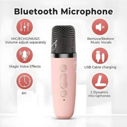 baroda toys nx Colorful Karaoke System for Kids with Wireless Bluetooth Speaker & Fun Lights. image 3