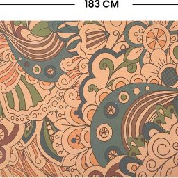 Premium Cork Yoga Mat with Bag & Strap 4MM Thick Non-Slip & Anti-Sweat Mandala Beige 4 mm Yoga Mat-image-15