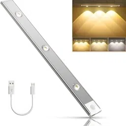 Shivay Creation Motion Sensor Under Cabinet Light Strip, 3 Colors Mode Motion Sensor Light image 2