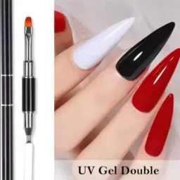 Dual Headed Polygel Brush for Extended Poly Gel Nail Art | Polygel UV Nail Brush-image-70