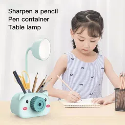 myrra Multipurpose Led Light Table Lamp Pencil Sharpener, Pen Barrel and Phone Stand Study Lamp image 5