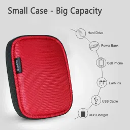 saco Pouch for Seagate One Touch 1TB/2TB and Seagate Portable 1TB Hard Disk Case (Max Size 12.5 x 9.2 cm) image 5