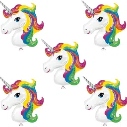 Solid Unicorn Foil Balloon 1.5 foot small Pack of 5 pices Balloon-14