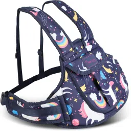 Magic Seat- Two Wheeler/Bike Kids Safety Seat Belt (Purple Pocket-Unicorn) Baby Carrier-image-46