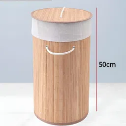 Kuber Industries Beige Foldable Laundry Basket With Lid-image-60