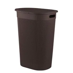 Kuber Industries Brown Textured Laundry Bag -  55 L-24