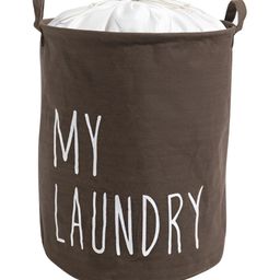 HOKIPO Brown & White Printed Foldable Laundry Bag 44 L-6