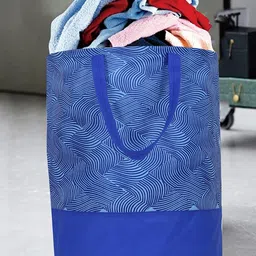 Home Fresh Set Of 2 Pink & Blue Printed Waterproof Laundry Bag-25