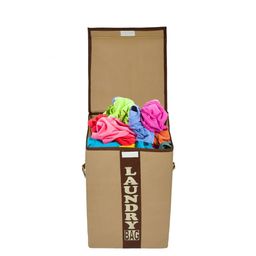 Kuber Industries Set Of 2 Brown & Beige Printed Laundry Bags image 5