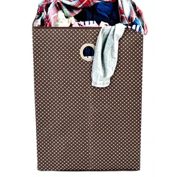 Kuber Industries Set Of 2 Foldable Large Laundry basket With Handles image 2