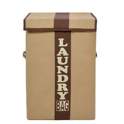 Kuber Industries Set Of 2 Brown & Beige Printed Laundry Bags image 2
