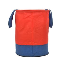 Kuber Industries Set Of 2 Red & Blue Printed Non Woven Foldable Laundry Baskets image 5