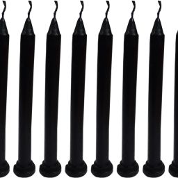 Spell Candles: Black Taper Candle, Household Candle Candle-image-4